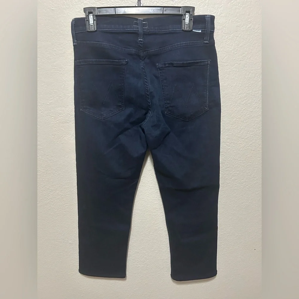 Mother The Mid Rise Rider Ankle Jeans in Karaoke in Kyoto Size 30 Dark Wash - Picture 5 of 10